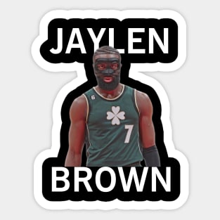 Jaylen Brown Celtics mask Sticker